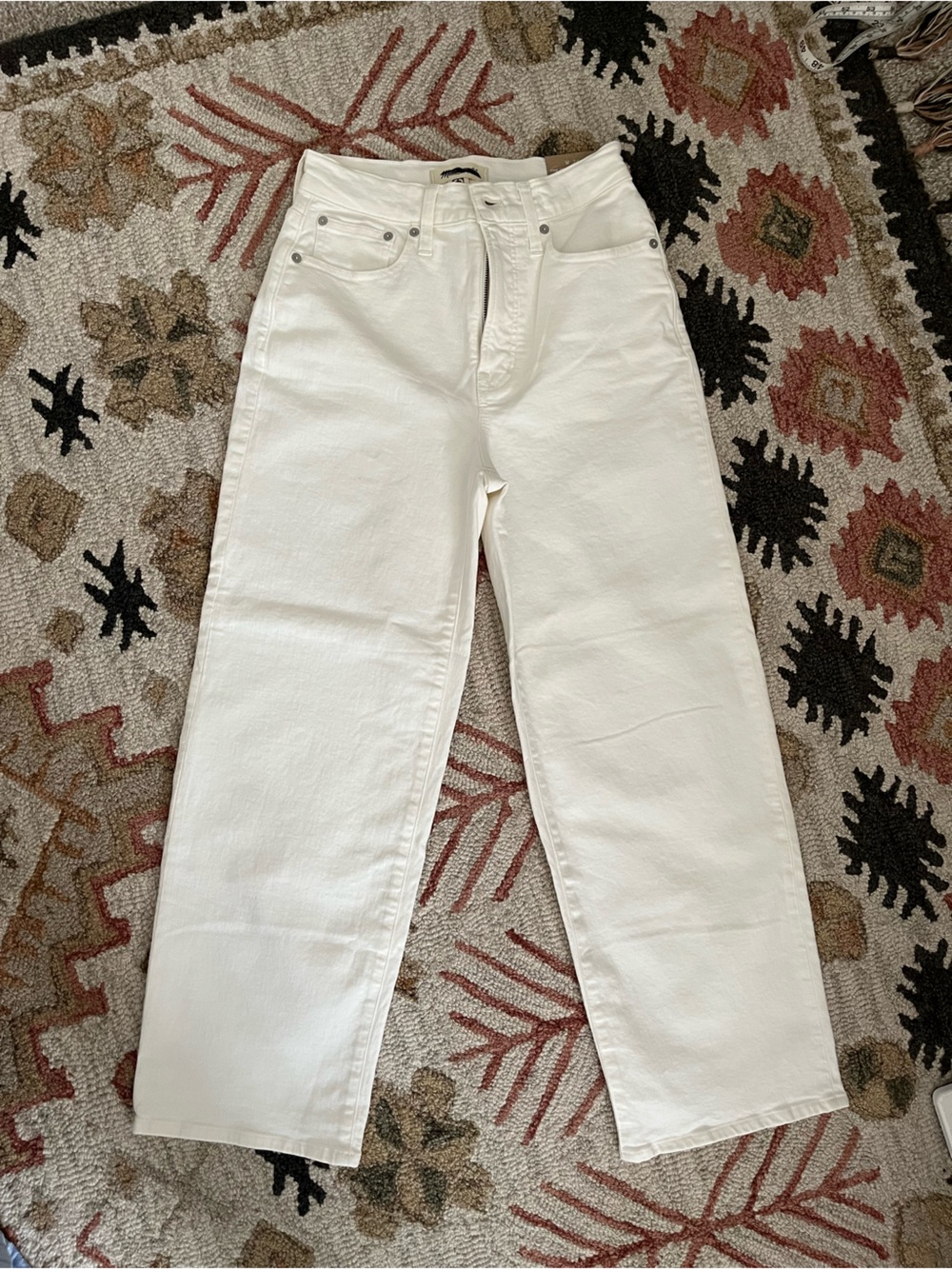 Madewell perfect vintage wide leg crop jean 26